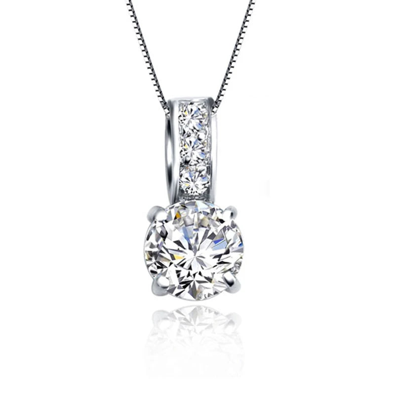 925 Sterling Silver Color Bridal Jewelry Set Classic Cubic Zircon