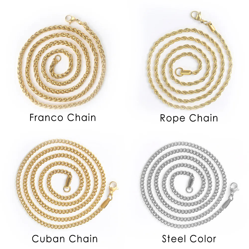 Hiphop Cross Pendant Necklace For Women Jewelry Female Statement Men