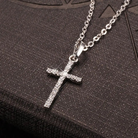 Fashion Female Cross Pendants dropshipping Gold Black Color Crystal