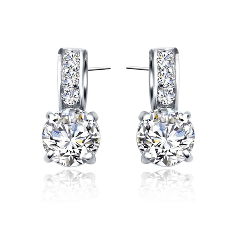 925 Sterling Silver Color Bridal Jewelry Set Classic Cubic Zircon
